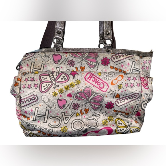 Coach Poppy Multicolor Diaper Tote Bag - Picture 2 of 13